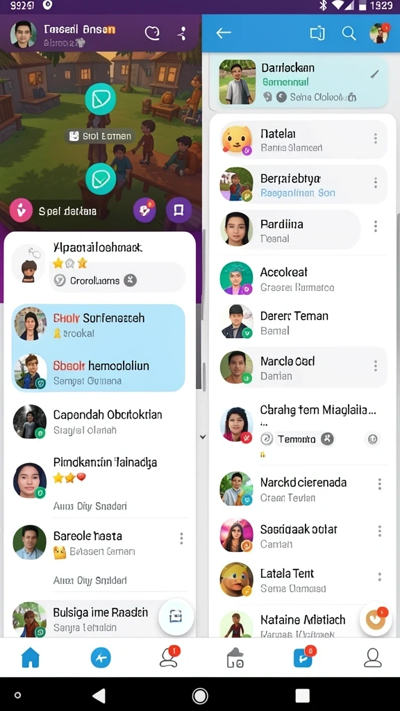 kaostogel - Tampilan antarmuka yang menarik dan mudah digunakan.